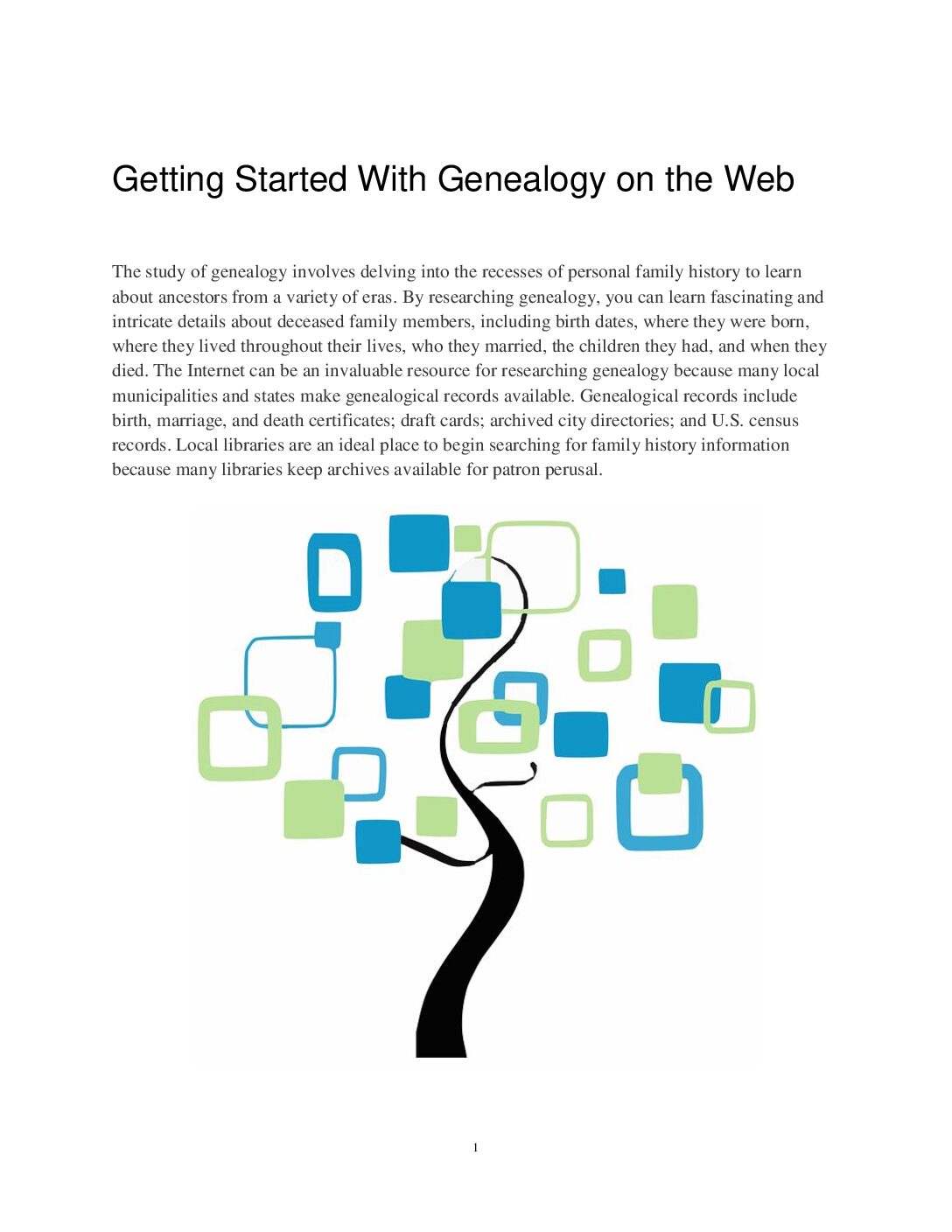 Getting Started with Genealogy on the Web