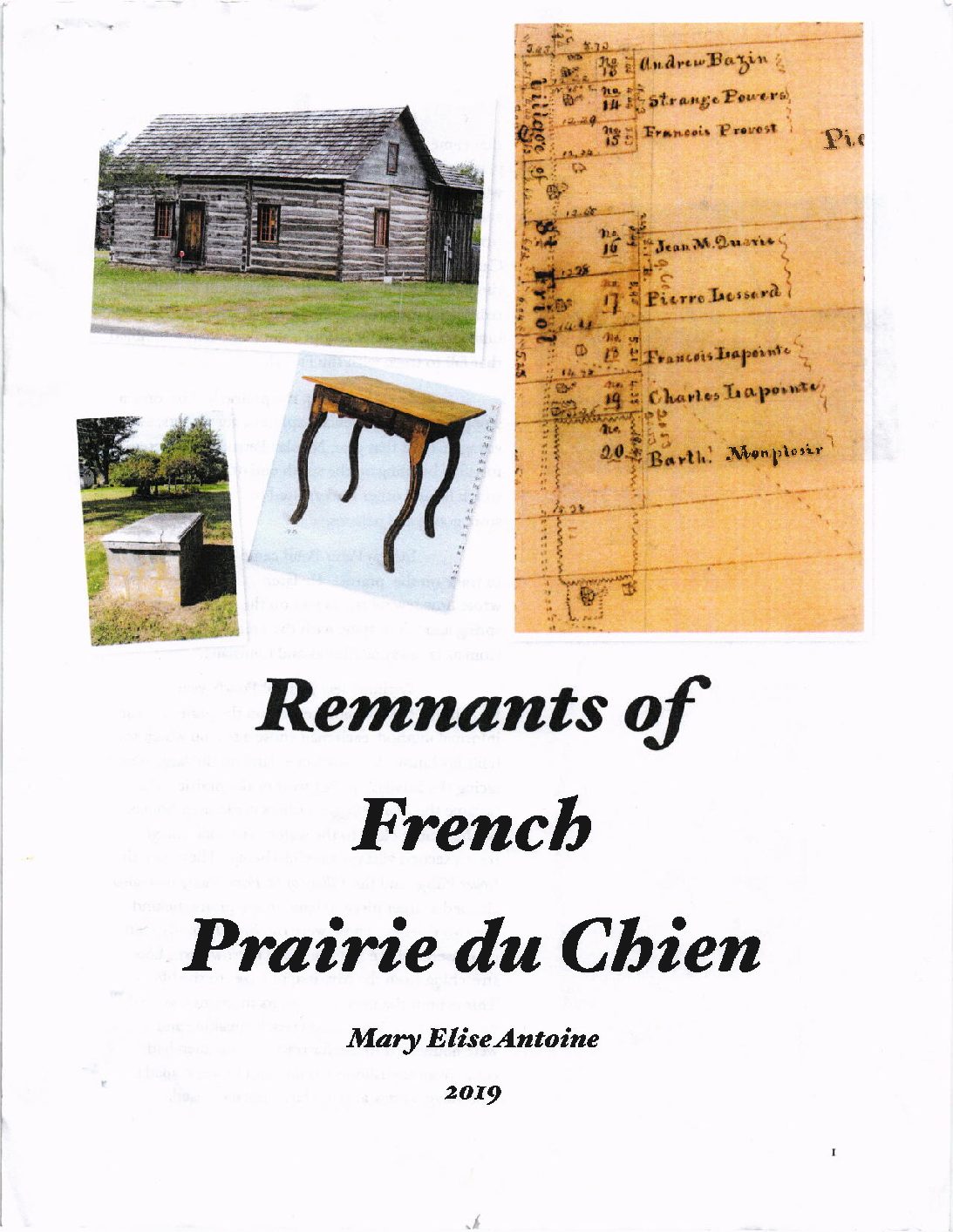 Remnants of French Prairie du Chien