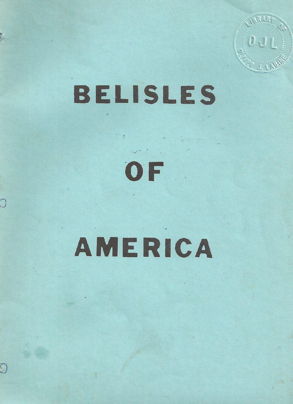 Belisle Family History